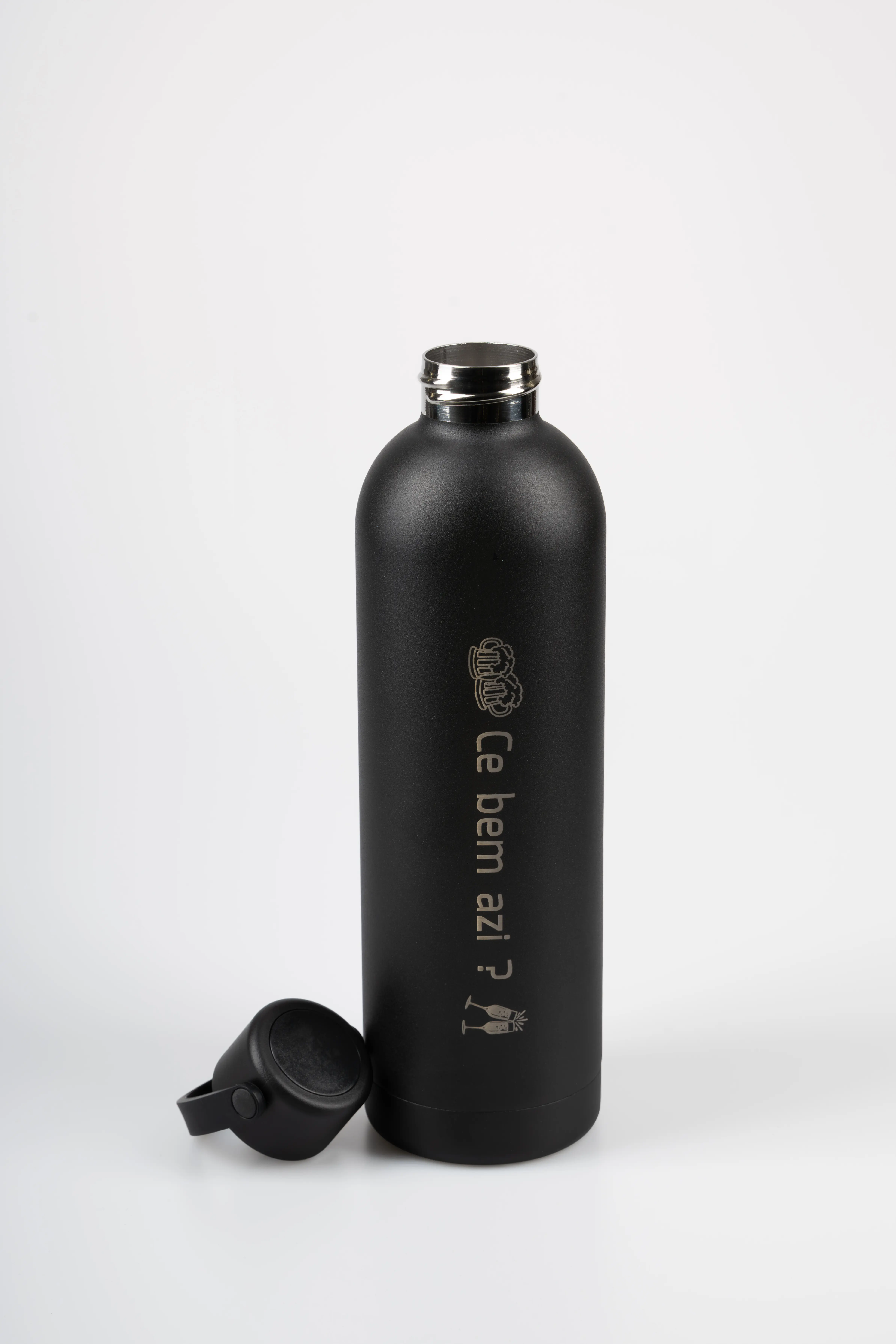 Sticlă Drinkwell Phoenix albastră expusă