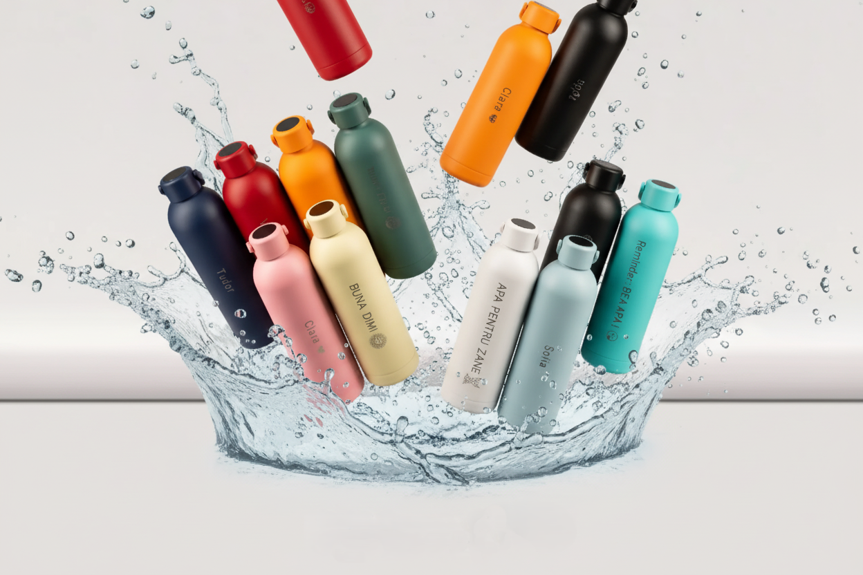 Drinkwell Black Handle Bottle